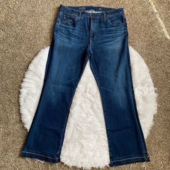 AG Adriano Goldschmied Jeans The Jodi Crop High Rise Slim Flare Skinny Fit 31 R - Picture 1 of 15